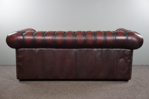 Red Cattle Chesterfield Sofa-HPP-1764183