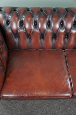 Red Cattle Chesterfield Sofa-HPP-1764183