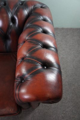 Red Cattle Chesterfield Sofa-HPP-1764183