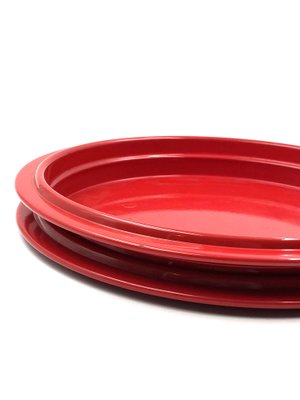 Red Centerpiece / Tray by Gianfranco Frattini, Italy, 1970s-TXN-1386129