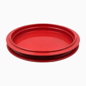 Red Centerpiece / Tray by Gianfranco Frattini, Italy, 1970s-TXN-1386129