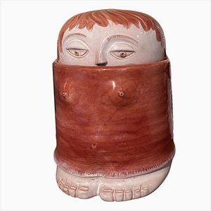 Red Ceramic Lady Pot-TEP-1420938