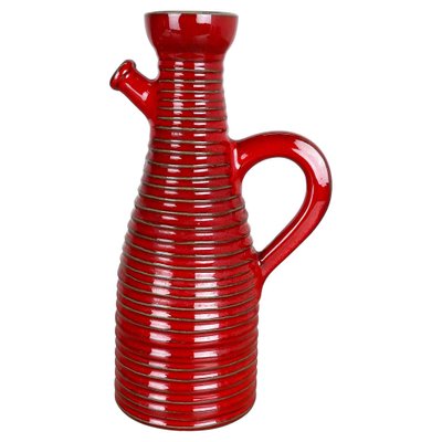 Red Ceramic Studio Pottery Vase from Marei Keramik, Germany, 1970-QZ-1120672