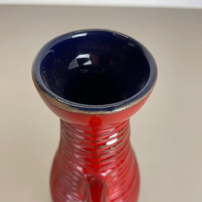 Red Ceramic Studio Pottery Vase from Marei Keramik, Germany, 1970-QZ-1120672