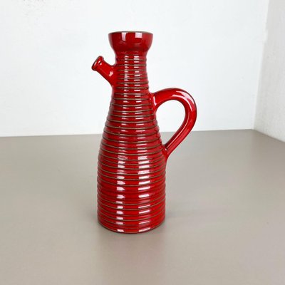 Red Ceramic Studio Pottery Vase from Marei Keramik, Germany, 1970-QZ-1120672