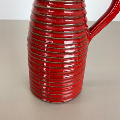 Red Ceramic Studio Pottery Vase from Marei Keramik, Germany, 1970-QZ-1120672