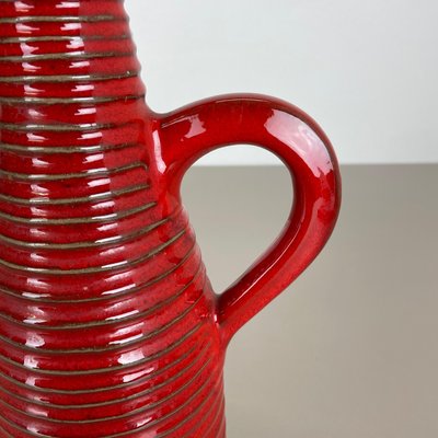 Red Ceramic Studio Pottery Vase from Marei Keramik, Germany, 1970-QZ-1120672