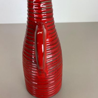 Red Ceramic Studio Pottery Vase from Marei Keramik, Germany, 1970-QZ-1120672