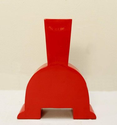 Red Ceramic Vase from Florio Keramia, Italy-FGA-950373