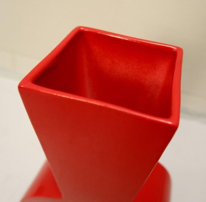 Red Ceramic Vase from Florio Keramia, Italy-FGA-950373