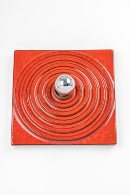 Red Ceramic Wall Light, Germany, 1970s-UGR-1444421