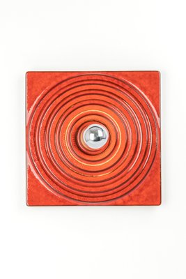 Red Ceramic Wall Light, Germany, 1970s-UGR-1444421