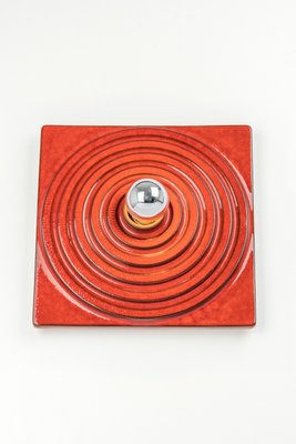 Red Ceramic Wall Light, Germany, 1970s-UGR-1444421