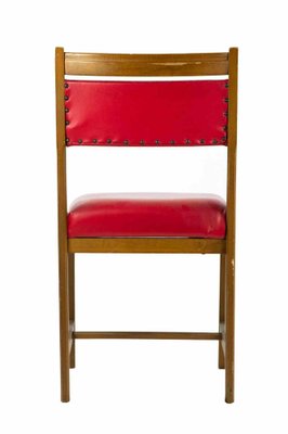 Red Chairs, 1970s, Set of 6-ZCI-1162719