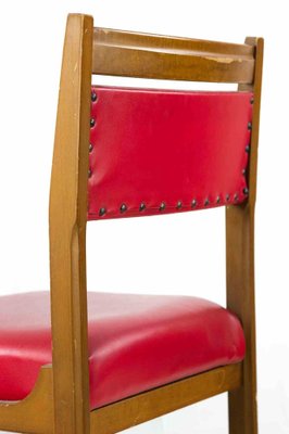 Red Chairs, 1970s, Set of 6-ZCI-1162719