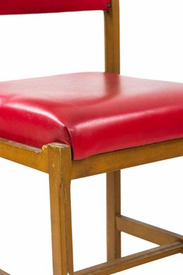 Red Chairs, 1970s, Set of 6-ZCI-1162719