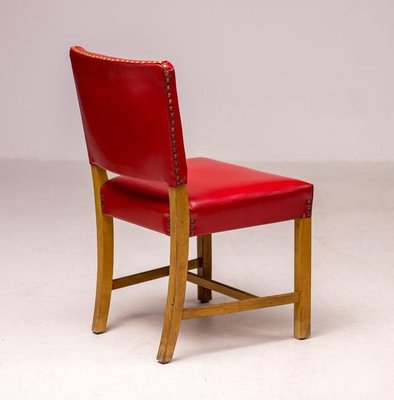 Red Chairs by Kaare Klint for Rud. Rasmussen, Set of 4-WN-1359998