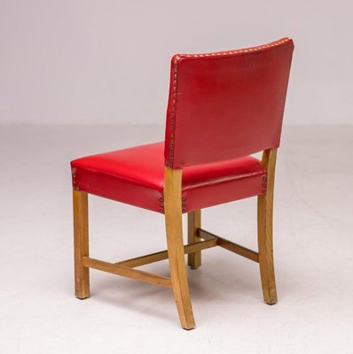 Red Chairs by Kaare Klint for Rud. Rasmussen, Set of 4-WN-1359998