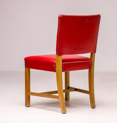 Red Chairs by Kaare Klint for Rud. Rasmussen, Set of 4-WN-1359998