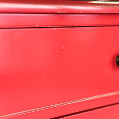 Red Chest of Drawers by Carlo de Carli, 1960s-ZLY-1154780