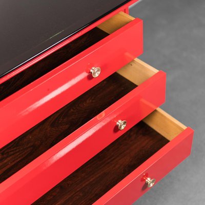 Red Chest of Drawers by Carlo de Carli, 1960s-ZLY-1154780