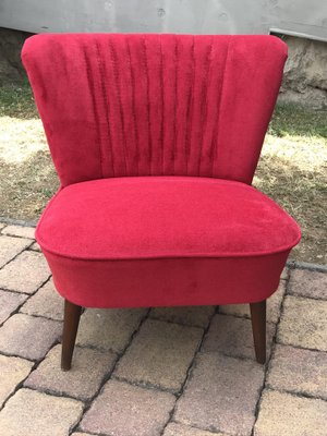 Red Cocktail Chair, 1950s-OXJ-974991