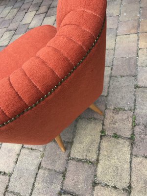 Red Cocktail Chairs, 1960s, Set of 2-OXJ-1189712