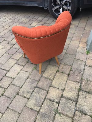 Red Cocktail Chairs, 1960s, Set of 2-OXJ-1189712