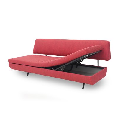 Red Fabric Sofabed, 1960s-EZ-2040415