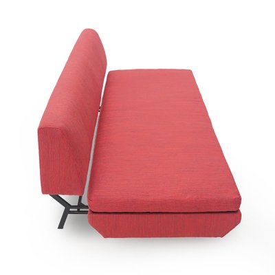 Red Fabric Sofabed, 1960s-EZ-2040415