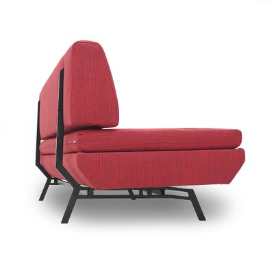 Red Fabric Sofabed, 1960s-EZ-2040415