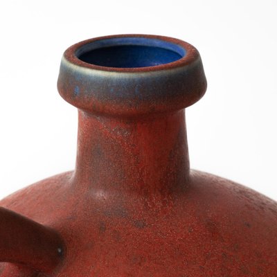 Red Fal Lava Vase by Kurt Tschörner for Otto Keramik-IXK-1260892