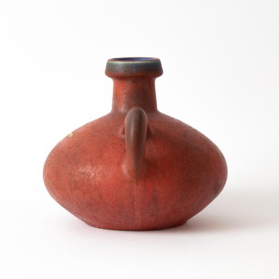 Red Fal Lava Vase by Kurt Tschörner for Otto Keramik-IXK-1260892