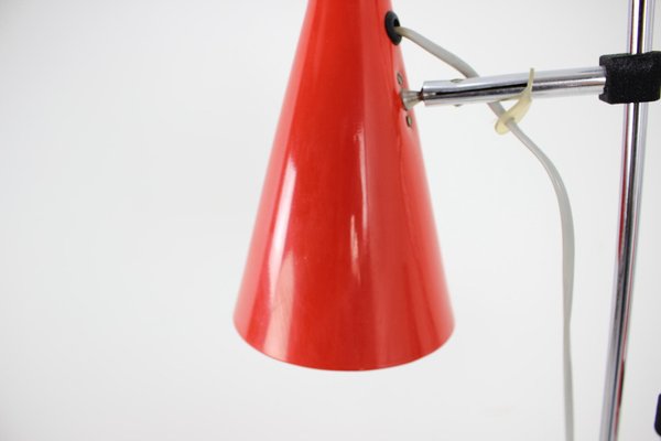 Red Floor Lamp attributed to Lidokov, 1960s-TZ-1398624