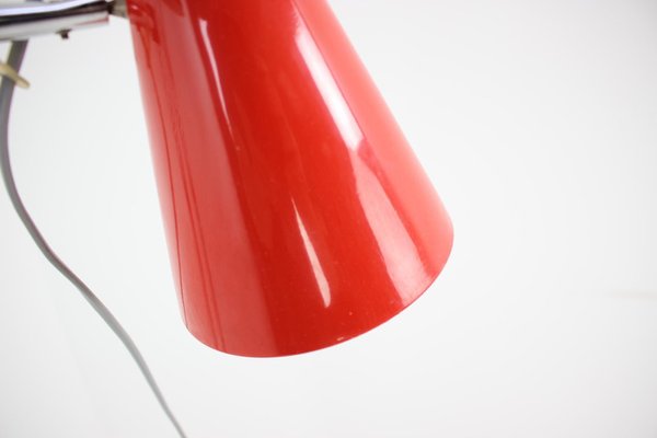 Red Floor Lamp attributed to Lidokov, 1960s-TZ-1398624