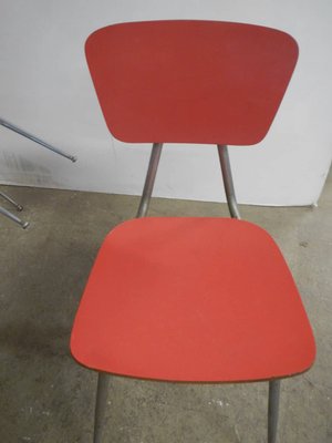 Red Formic Chairs Set, 1970s, Set of 4-WWQ-1109656