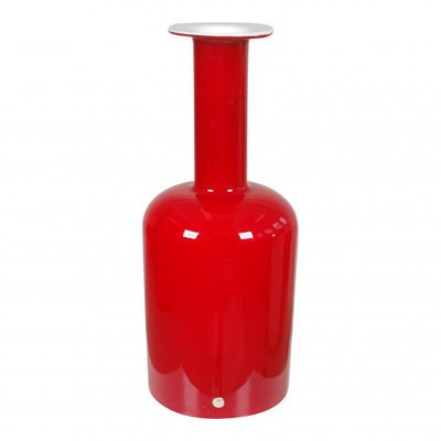 Red Glass Vase from Otto Brauer Holmegaard-MTD-1400043