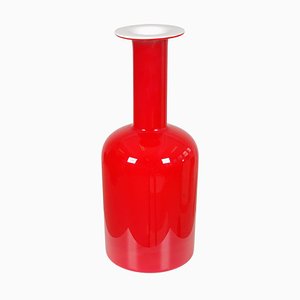 Red Glass Vase from Otto Brauer Holmegaard-MTD-1400044