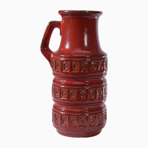 Red Glazed Ceramic Vase, 1960s-NEN-2021776