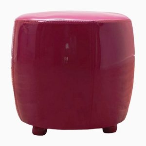 Red Glossy Poufs, Set of 5-NMC-1355016