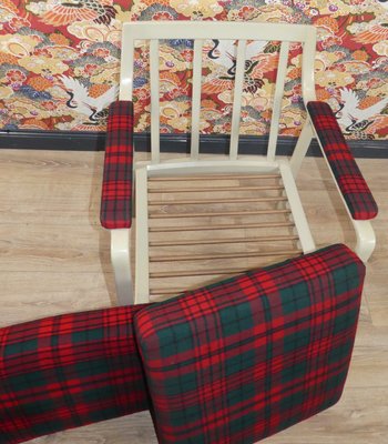 Red & Green Checkered Easy Chair, 1960s-AFE-1160421