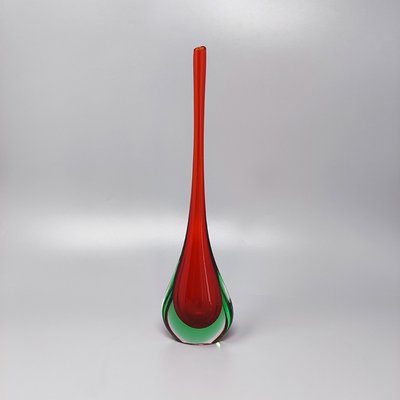 Red & Green Vase by Flavio Poli, 1960s-QGR-1431833