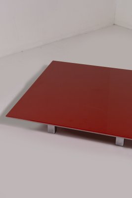 Red Lacquered Coffee Table by Vittorio Introini for Saporiti, 1970-RCE-2034732