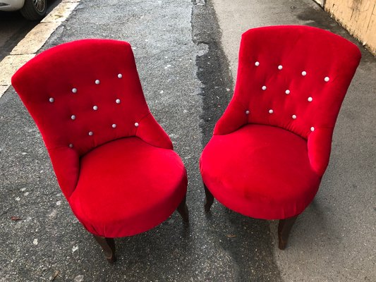 Red Liberty Armchairs, Set of 2-OLY-1170479