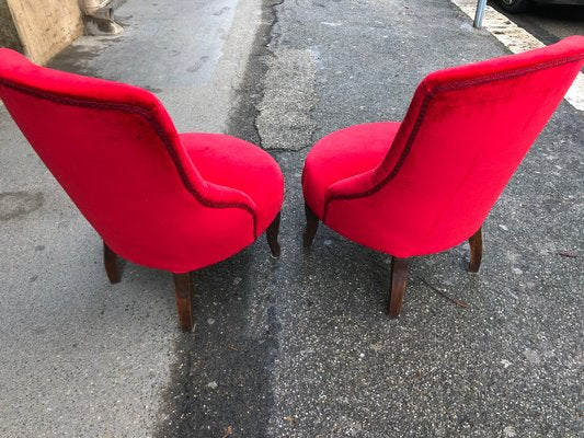 Red Liberty Armchairs, Set of 2-OLY-1170479