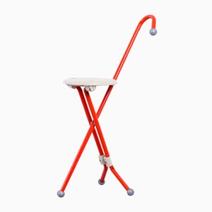 Red Metal Ulisse Folding Chair by Ivan Loss for Sandrigarden, 1980s-XT-2034007