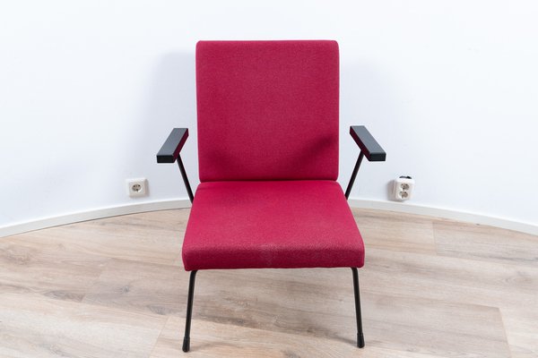 Red Model 1407 Lounge Chair by Wim Rietveld and A.R. Cordemeyer for Gispen-GE-1339099