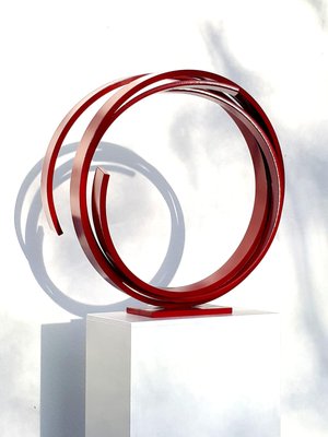 Red Movement Sculpture by Kuno Vollet-MDB-1803660