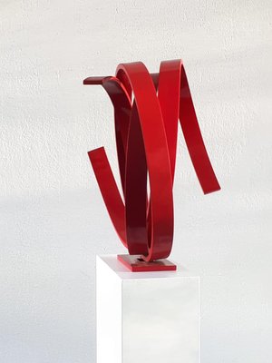 Red Movement Sculpture by Kuno Vollet-MDB-1803660