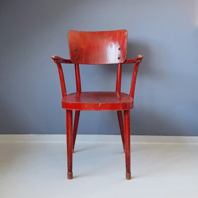 Red No. A 462 Armchair from Thonet / Ligna, 1940s-SJU-1393171